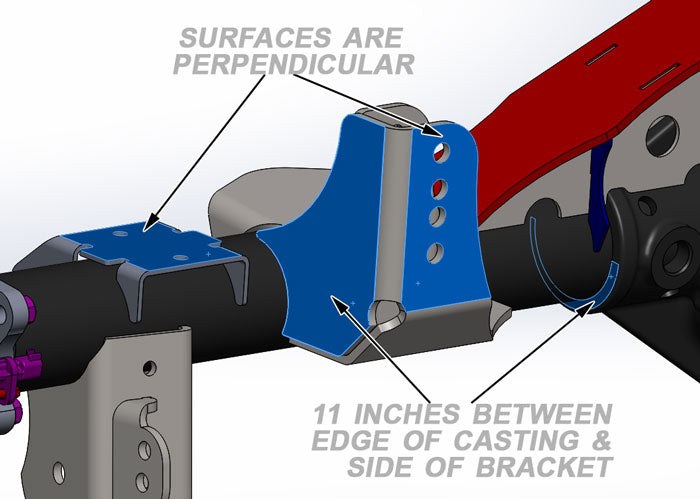 Artec Indust Track Bar Bracket, 3 Inch Lift, Weld-On, Steel, 3-1/2 Inch Axle Tube Diameter – JK4426