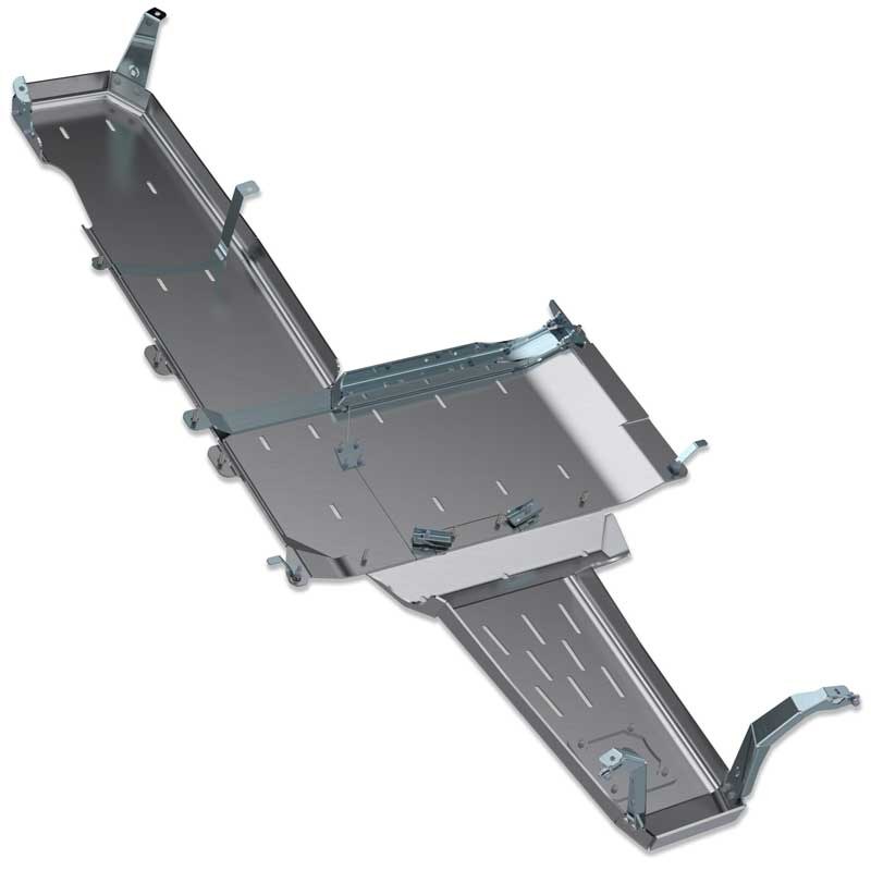 Artec Indust Skid Plate, Underbody, Bare, Silver, Aluminum, With Zinc Plated Steel Brackets – JL4112