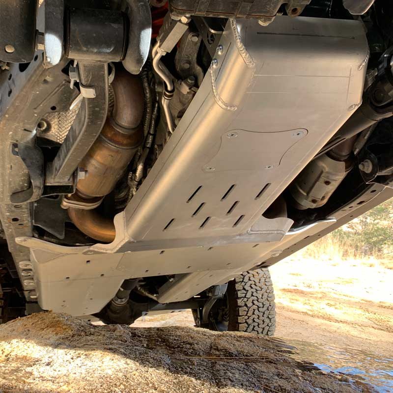 Artec Indust Skid Plate, Underbody, Bare, Silver, Aluminum, With Zinc Plated Steel Brackets – JL4112