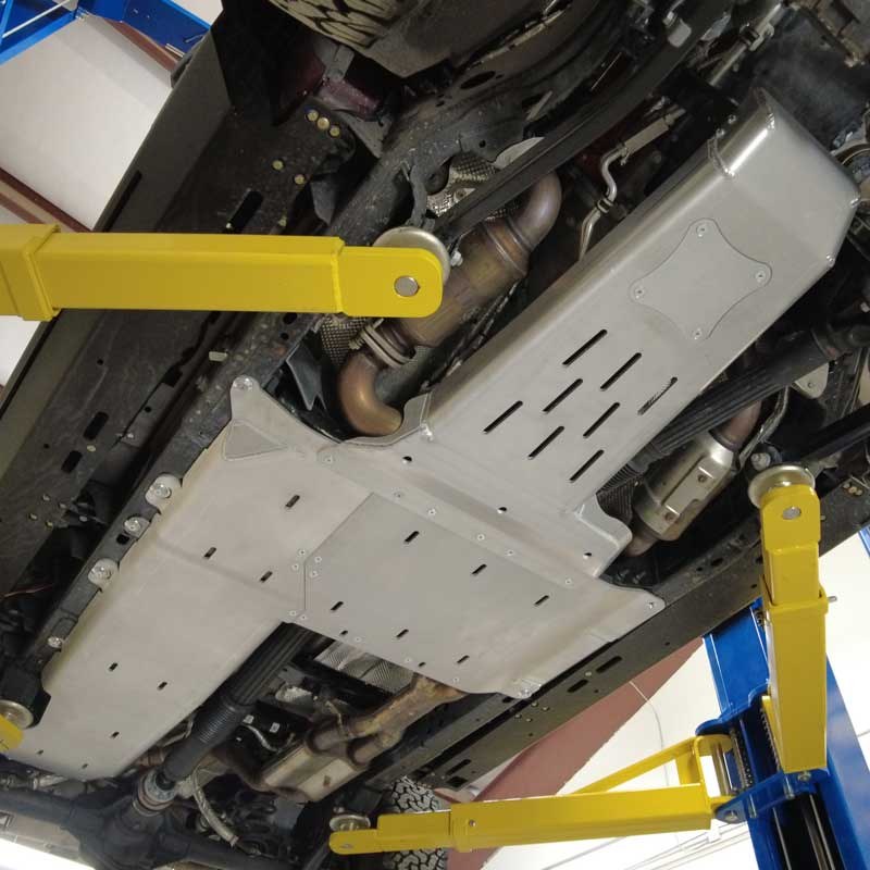 Artec Indust Skid Plate, Underbody, Bare, Silver, Aluminum, With Zinc Plated Steel Brackets – JL4112