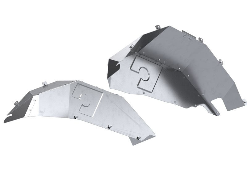 Artec Indust Inner Fender, Aluminum, Silver, With Artec Logo, Set of 2 – JL5111
