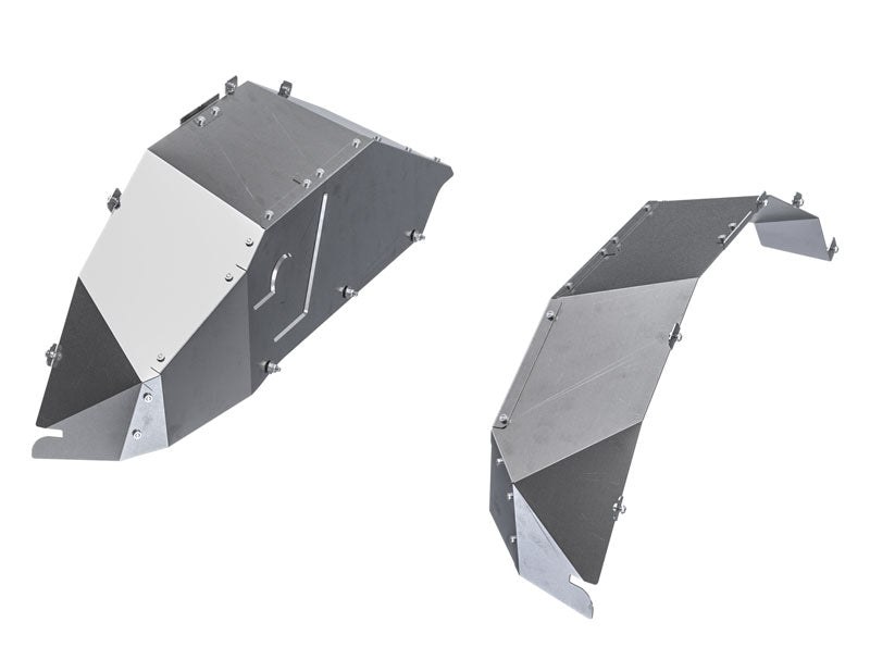 Artec Indust Inner Fender, Aluminum, Silver, With Artec Logo, Set of 2 – JL5111