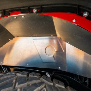 Artec Indust Inner Fender, Aluminum, Silver, With Artec Logo, Set of 2 – JL5111