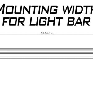 Artec Indust Light Bar Mounting Kit, Hood Mount, Mounts One 50 Inch Light Bar, Powder Coated, Black, Steel, Bolt on, Set of 2 – JL5602