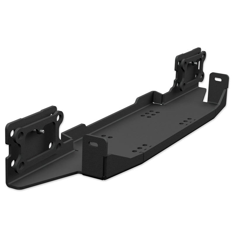 Artec Indust Winch Mount, For Use with OE Steel Bumpers, Bolt on, Powder Coated, Black, Without Winch – JL5611