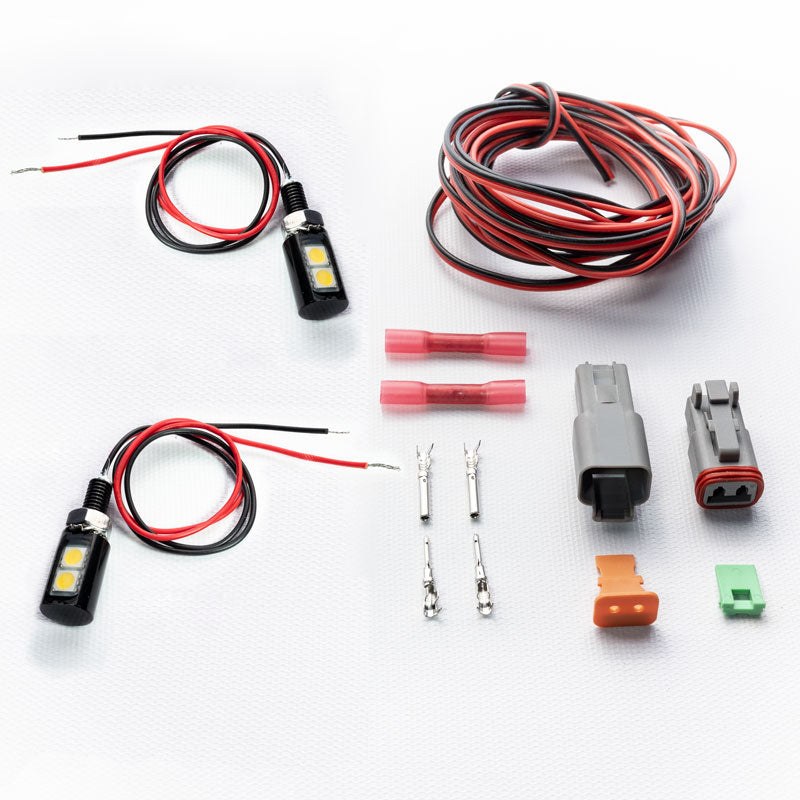 Artec Indust License Plate Light, Screw Mount, LED, Black Housing, With Wiring Harness and Mounting Hardware – OZ0803