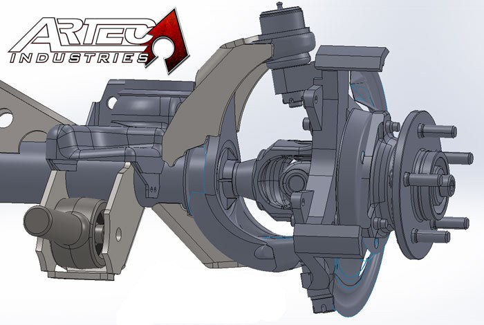 Artec Indust Axle Housing Truss, For Dana 44 or Dana 35, Over the Top, Weld on, Steel – TJ3010