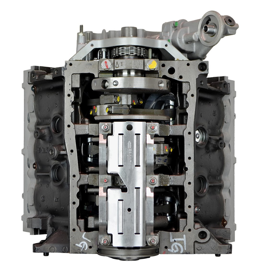 Atk Engines Engine Block – Long, Premium, Sim Tested for Compression/ Leaks/ Noises/ Oil Pressure, With Timing Cover and Oil Pump – DFZ6