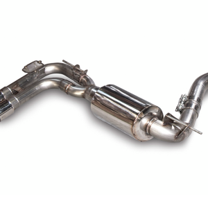 AWE Tuning Exhaust System Kit, Touring Edition Axle-Back System, Stainless Steel, Without Muffler, Single Exhaust with Quad Exits – 3010-43036