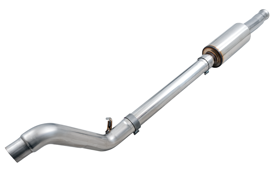 AWE Tuning Exhaust Pipe Intermediate, 3 Inch Diameter, Stainless Steel, Resonated – 3015-11001