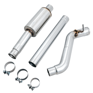 AWE Tuning Exhaust Pipe Intermediate, 3 Inch Diameter, Stainless Steel, Resonated – 3015-11001