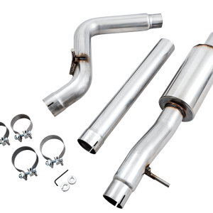 AWE Tuning Exhaust Pipe Intermediate, 3 Inch Diameter, Stainless Steel, Resonated – 3015-11005