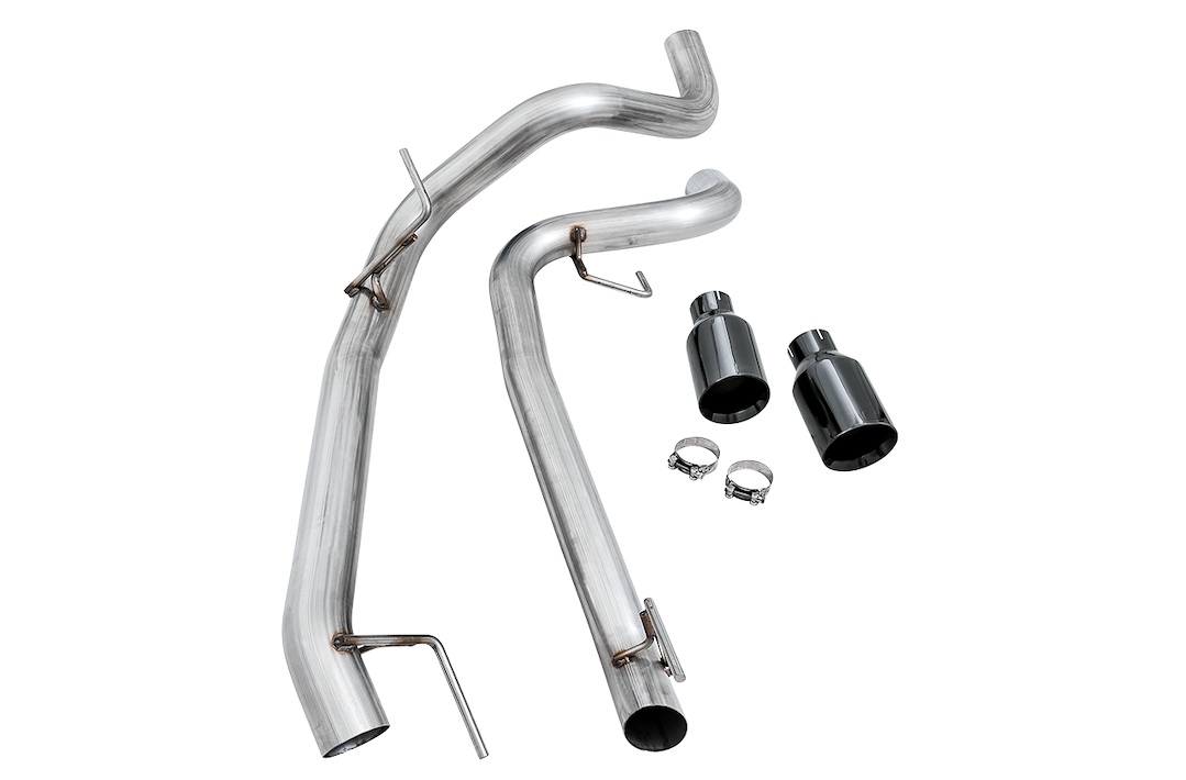 AWE Tuning Exhaust Resonator Pipe, Resonated Front Pipes Conversion Kit, 2FG Exhaust System to 1FG Exhaust System – 3015-11040
