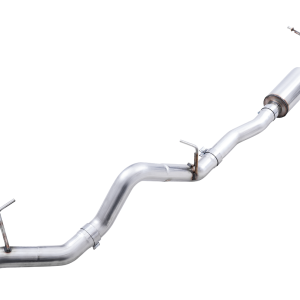 AWE Tuning Exhaust System Kit, 0FG Cat-Back System, T304L Stainless Steel, Without Muffler, Without Tip, With Bashguard – 3015-21000