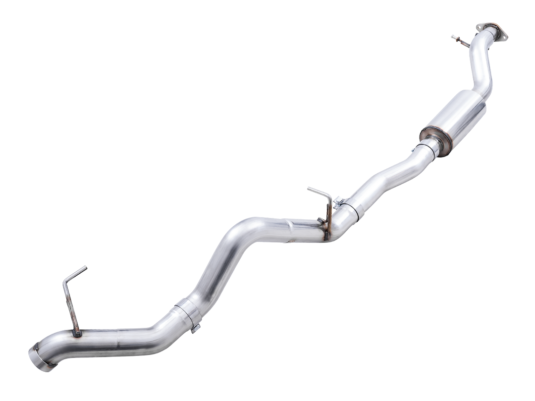 AWE Tuning Exhaust System Kit, 0FG Cat-Back System, T304L Stainless Steel, Without Muffler, Without Tip, With Bashguard – 3015-21000