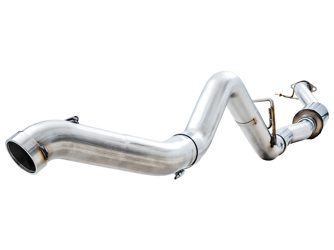 AWE Tuning Exhaust System Kit, 0FG Cat-Back System, T304L Stainless Steel, Without Muffler, Without Tip, With Bashguard – 3015-21000