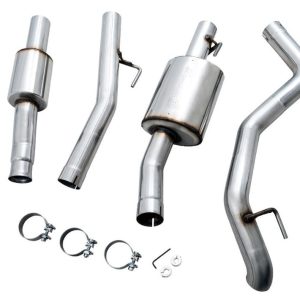 AWE Tuning Exhaust System Kit, Trail Edition Cat-Back System, Stainless Steel, Without Muffler, 3 Inch Pipe Diameter – 3015-21001