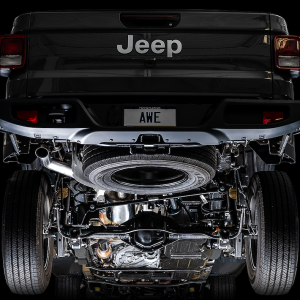 AWE Tuning Exhaust System Kit, Trail Edition Cat-Back System, Stainless Steel, Without Muffler, 3 Inch Pipe Diameter – 3015-21007