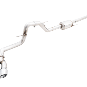 AWE Tuning Exhaust System Kit, 0FG Cat-Back System, Stainless Steel, Without Muffler, Single Exhaust with Dual Outlet, Rear Exit – 3015-22067