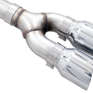 AWE Tuning Exhaust System Kit, 0FG Cat-Back System, Stainless Steel, Without Muffler, Single Exhaust with Dual Outlet, Rear Exit – 3015-22067