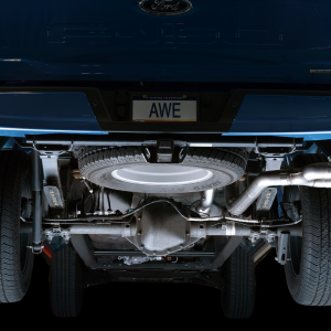 AWE Tuning Exhaust System Kit, 0FG Cat-Back System, Stainless Steel, Without Muffler, Single Exhaust with Dual Outlet, Rear Exit – 3015-22067
