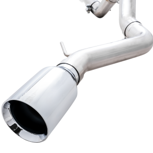 AWE Tuning Exhaust System Kit, 0FG Cat-Back System, T304L Stainless Steel, Without Muffler, Single Exhaust with Single Exit, Rear Exit – 3015-22789