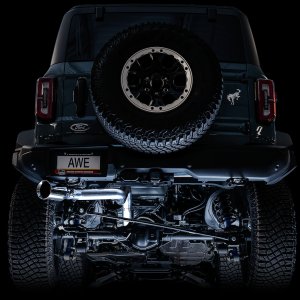 AWE Tuning Exhaust System Kit, 0FG Cat-Back System, T304L Stainless Steel, Without Muffler, Single Exhaust with Single Exit, Rear Exit – 3015-22789