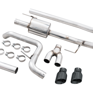 AWE Tuning Exhaust System Kit, 0FG Cat-Back System, Stainless Steel, Without Muffler, Single Exhaust with Dual Outlet, Rear Exit – 3015-23059