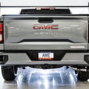 AWE Tuning Exhaust System Kit, 0FG Cat-Back System, Stainless Steel, Without Muffler, Single Exhaust with Dual Exits, Side Exit – 3015-23208