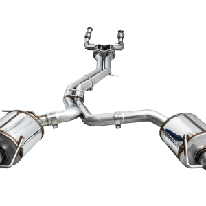 AWE Tuning Exhaust System Kit, Touring Edition Cat-Back System, Stainless Steel, With Mufflers, Dual Exhaust with Dual Outlet, Rear Exit – 3015-31003