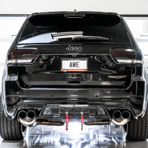 AWE Tuning Exhaust System Kit, Touring Edition Cat-Back System, Stainless Steel, Without Muffler, Dual Exhaust, Rear Exit, Stock Tips – 3015-31017