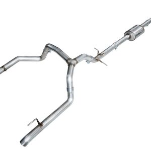AWE Tuning Exhaust System Kit, 0FG Cat-Back System, Stainless Steel, Without Muffler, Single Exhaust with Dual Exits, Rear Exit – 3015-31200