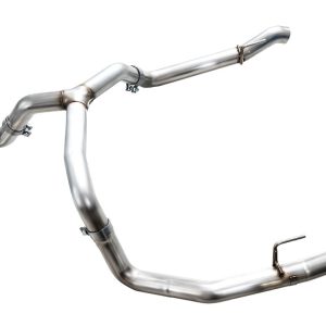 AWE Tuning Exhaust System Kit, 0FG Cat-Back System, Stainless Steel, Without Muffler, Single Exhaust with Dual Exits, Rear Exit – 3015-31200