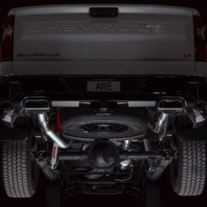 AWE Tuning Exhaust System Kit, 0FG Cat-Back System, Stainless Steel, Without Muffler, Single Exhaust with Dual Exits, Rear Exit – 3015-31200