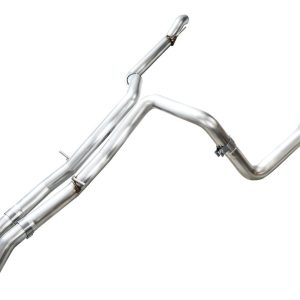AWE Tuning Exhaust System Kit, 0FG Cat-Back System, Stainless Steel, Without Muffler, Single Exhaust with Dual Exits, Rear Exit – 3015-31202