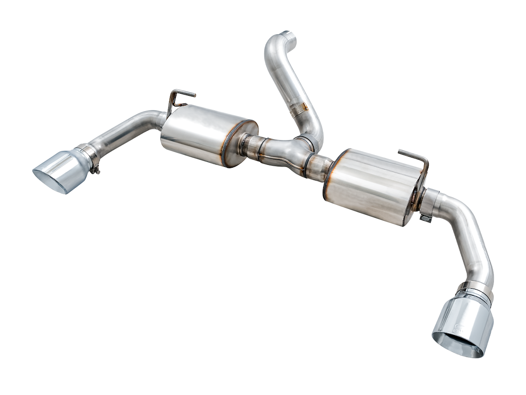 AWE Tuning Exhaust System Kit, Tread Edition Axle-Back System, Stainless Steel, Without Muffler, 3 Inch Pipe Diameter – 3015-32001