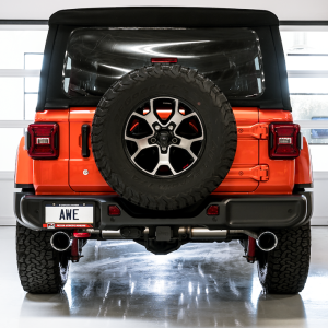 AWE Tuning Exhaust System Kit, Tread Edition Axle-Back System, Stainless Steel, Without Muffler, 3 Inch Pipe Diameter – 3015-32001