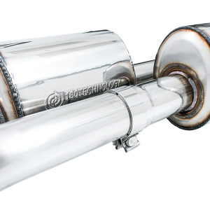 AWE Tuning Exhaust System Kit, 0FG Cat-Back System, T304L Stainless Steel, With Muffler, Single Exhaust with Dual Exits, Rear Exit – 3015-32004