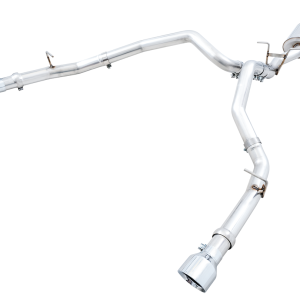 AWE Tuning Exhaust System Kit, 0FG Cat-Back System, T304L Stainless Steel, With Muffler, Single Exhaust with Dual Exits, Rear Exit – 3015-32005
