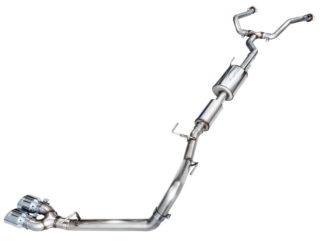AWE Tuning Exhaust System Kit, 0FG Cat-Back System, Stainless Steel, With Muffler, Single Exhaust with Single Exits, Rear Exit – 3015-32063