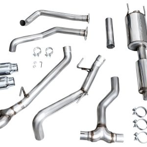 AWE Tuning Exhaust System Kit, 0FG Cat-Back System, Stainless Steel, With Muffler, Single Exhaust with Single Exits, Rear Exit – 3015-32063
