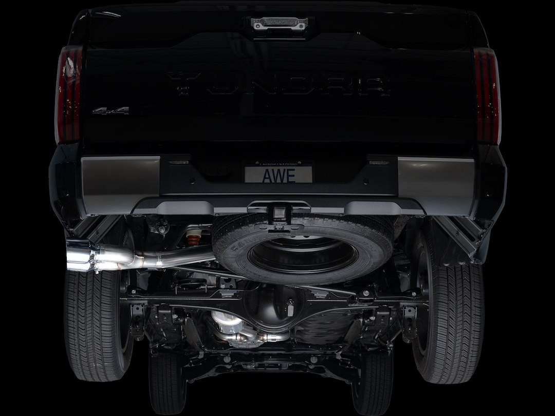 AWE Tuning Exhaust System Kit, 0FG Cat-Back System, Stainless Steel, With Muffler, Single Exhaust with Single Exits, Rear Exit – 3015-32063