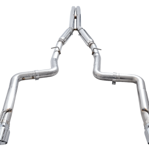 AWE Tuning Exhaust System Kit, Track Edition Cat-Back System, Stainless Steel, Without Muffler, Single Exhaust with Single Outlet – 3015-32112