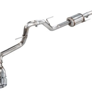 AWE Tuning Exhaust System Kit, 0FG Cat-Back System, Stainless Steel, With Muffler, Single Exhaust with Dual Side Exits, Rear Exit – 3015-32145