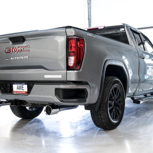 AWE Tuning Exhaust System Kit, 0FG Cat-Back System, Stainless Steel, Without Muffler, Single Exhaust with Dual Exits, Rear Exit – 3015-32205