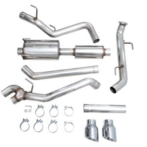 AWE Tuning Exhaust System Kit, 0FG Cat-Back System, Stainless Steel, With Muffler, Single Exhaust with Single Exits, Rear Exit – 3015-32254