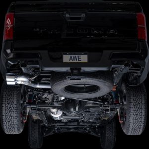 AWE Tuning Exhaust System Kit, 0FG Cat-Back System, Stainless Steel, With Muffler, Single Exhaust with Single Exits, Rear Exit – 3015-32254
