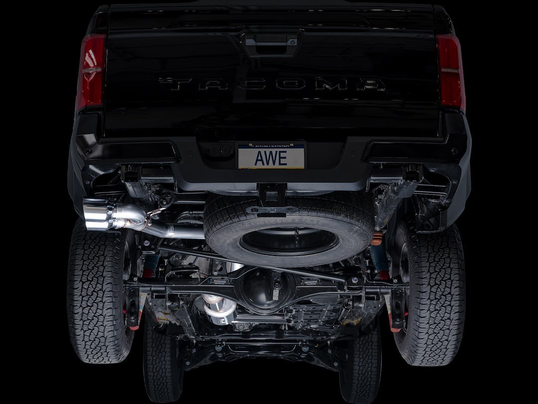 AWE Tuning Exhaust System Kit, 0FG Cat-Back System, Stainless Steel, With Muffler, Single Exhaust with Single Exits, Rear Exit – 3015-32254