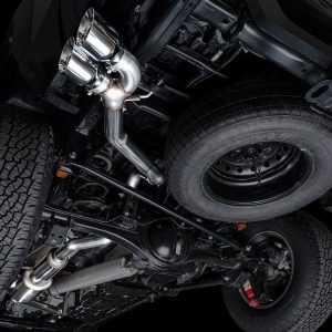 AWE Tuning Exhaust System Kit, 0FG Cat-Back System, Stainless Steel, With Muffler, Single Exhaust with Single Exits, Rear Exit – 3015-32254