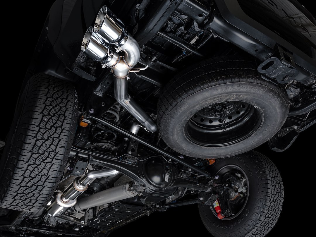 AWE Tuning Exhaust System Kit, 0FG Cat-Back System, Stainless Steel, With Muffler, Single Exhaust with Single Exits, Rear Exit – 3015-32254